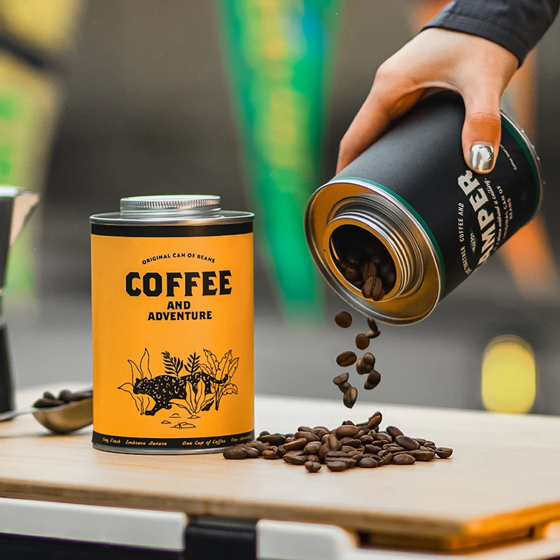 Coffee Equipment Camping - กระป๋องเก็บเมล็ดกาแฟแบบพกพา 1 ชิ้น สำหรับแคมป์ปิ้ง วัสดุเกรดอาหาร ขนาดใหญ่พิเศษ
